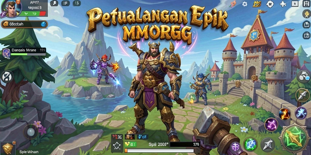 Tampilan gameplay menarik dari game MMORPG API77.