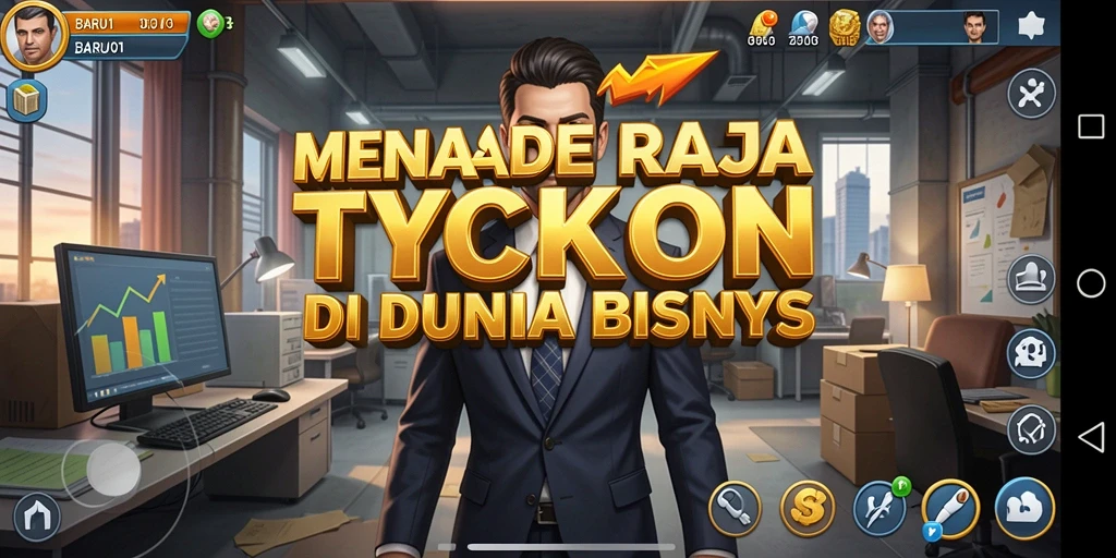 Tampilan sistem manajemen bisnis yang menarik di BARU01.