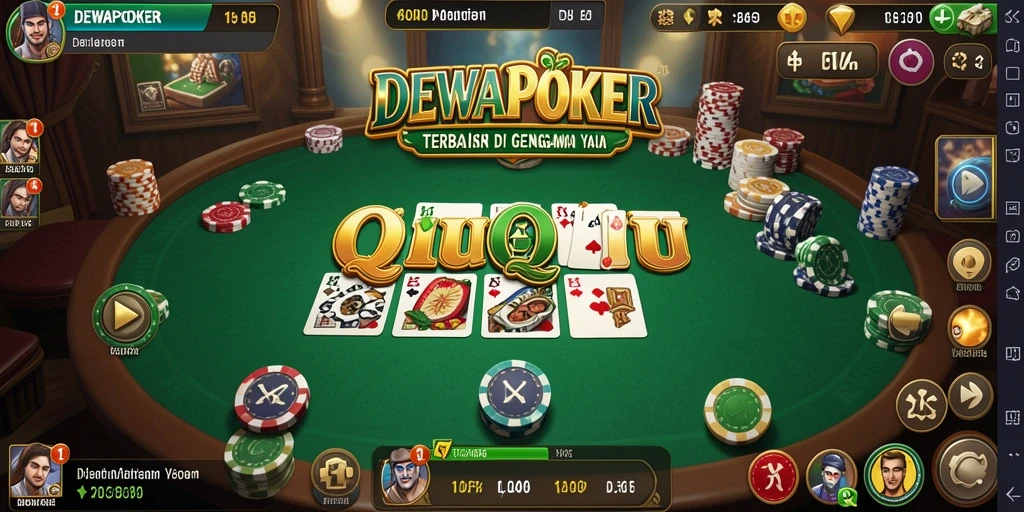 Tampilan gameplay QiuQiu yang menarik dan interaktif.