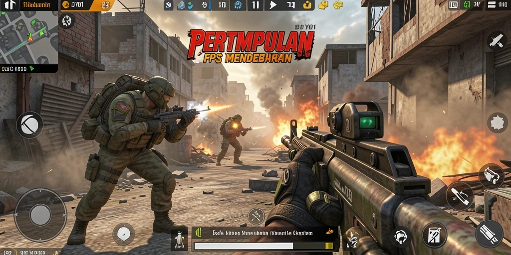 Tampilan gameplay DYO1 yang mendebarkan dan penuh aksi.