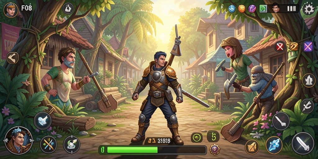 Tampilan gameplay F08 yang menarik dalam dunia simulasi.