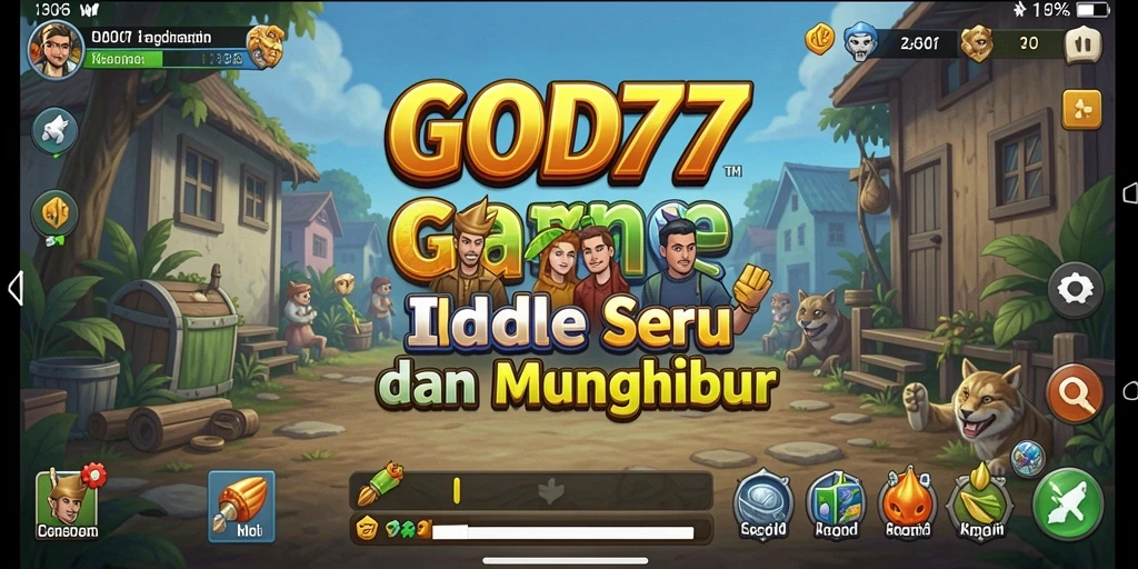 Tampilan menarik dari gameplay GOD77 dalam genre Idle.
