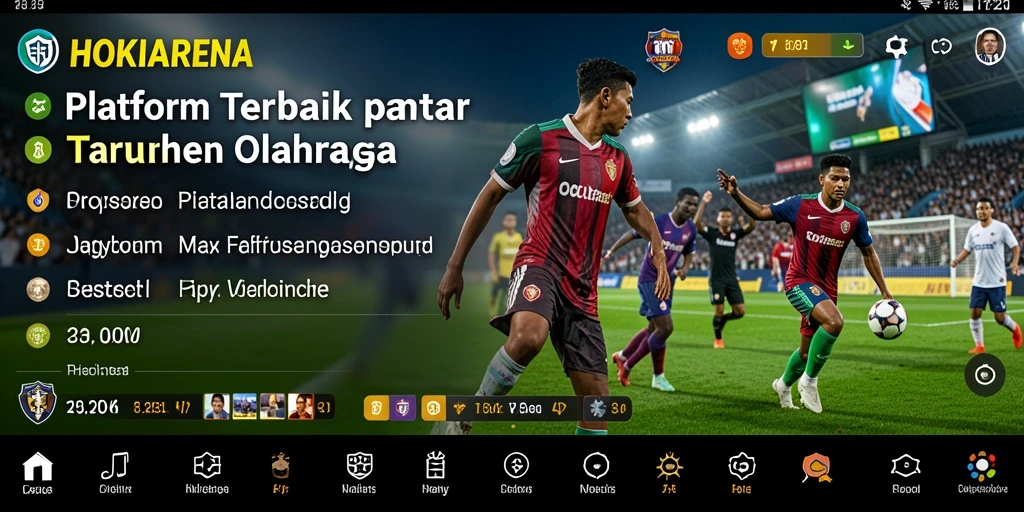 Tampilan screenshot HOKIARENA yang menampilkan fitur taruhan olahraga.