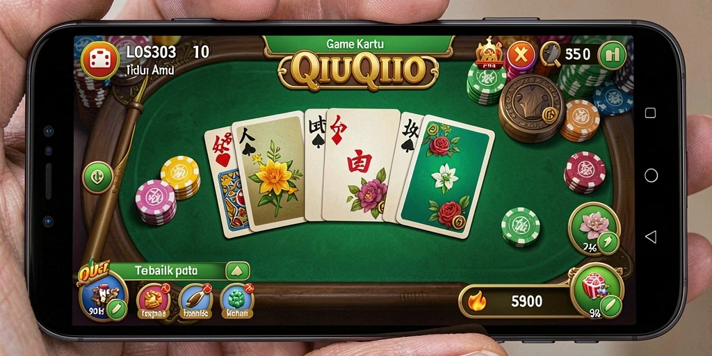 Tampilan gameplay QiuQiu yang seru dan menarik.