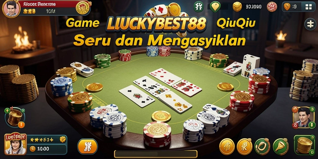 Tampilan gameplay QiuQiu di LUCKYBEST88 yang menarik.