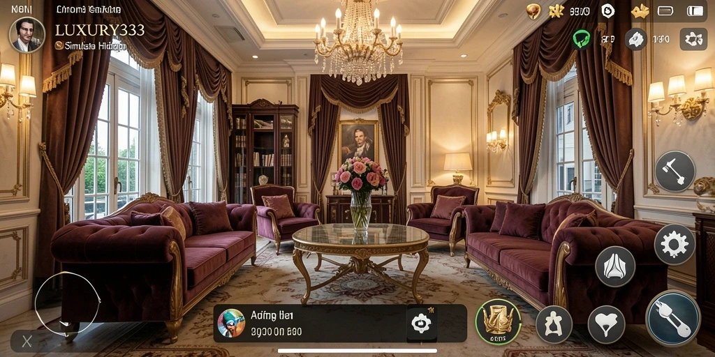 Tampilan gameplay dari LUXURY333 yang menawan dan interaktif.