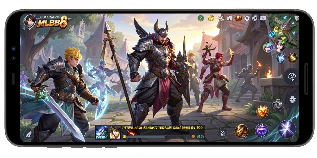 Screenshot gameplay MLBB8 yang menampilkan pertarungan mendebarkan.