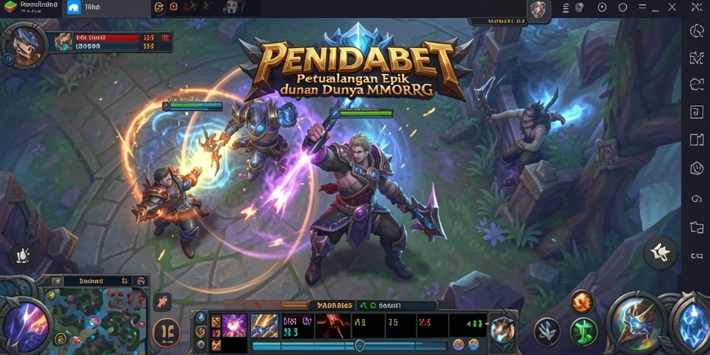 Tampilan gameplay PENIDABET dengan aksi pertarungan yang seru.