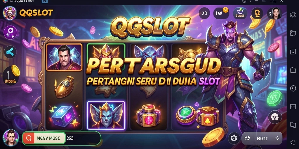 Screenshot menunjukkan aksi bertarung yang intens di QQSLOT.