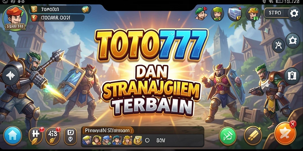Tampilan dinamis gameplay TOTO777 di lapangan strategi.