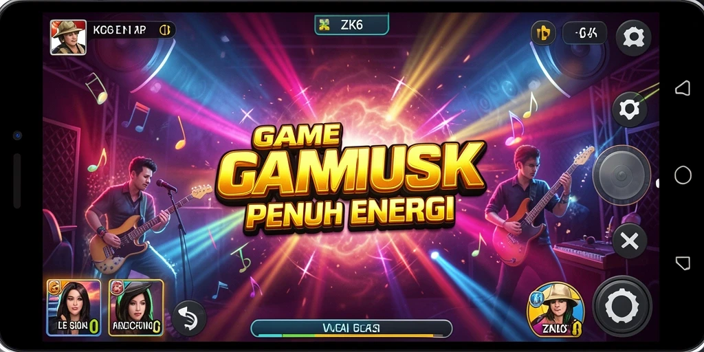 Tampilan gameplay ZK6 yang seru dan interaktif di ruang permainan.